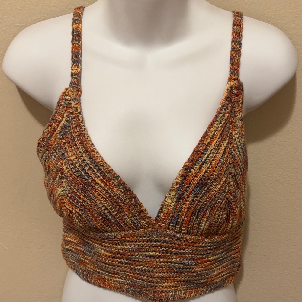 Urban Outfitters Multicolor Knit Crop Top